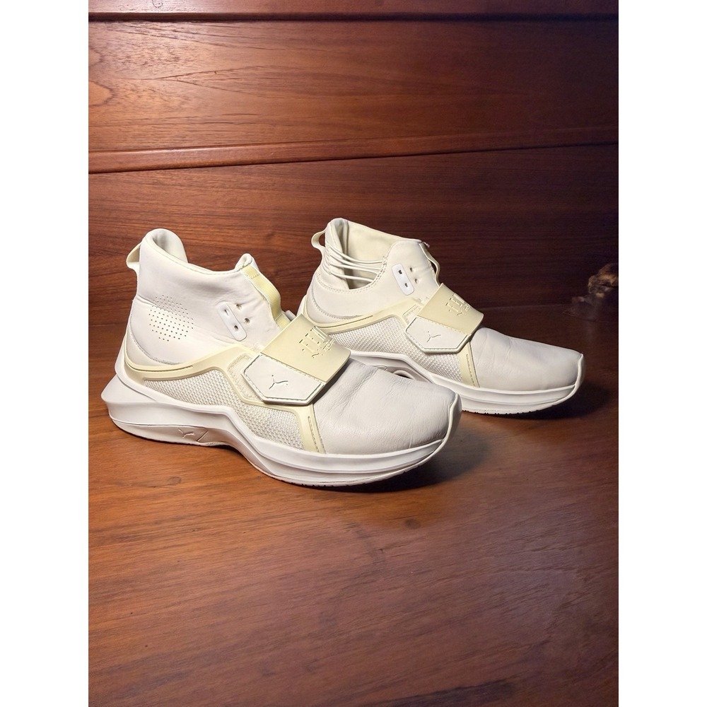 PUMA Fenty by Rihanna Women's High Top Trainers Sneakers Cream Size 7.5